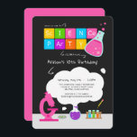 Girly Science Party uitnodiging<br><div class="desc">Ken je een meisje dat van wetenschap houdt? Een wetenschapsthemafeest is perfect voor de kleine wetenschapper in je leven! Maak er een geweldige kinderverjaardagsfeestje van met de Girly Science Party Invitation van Enchantfancy Design Company. Deze uitnodigingen van 5" x 7" zijn voorzien van een wetenschapslaboratorium, compleet met dingen die uw...</div>