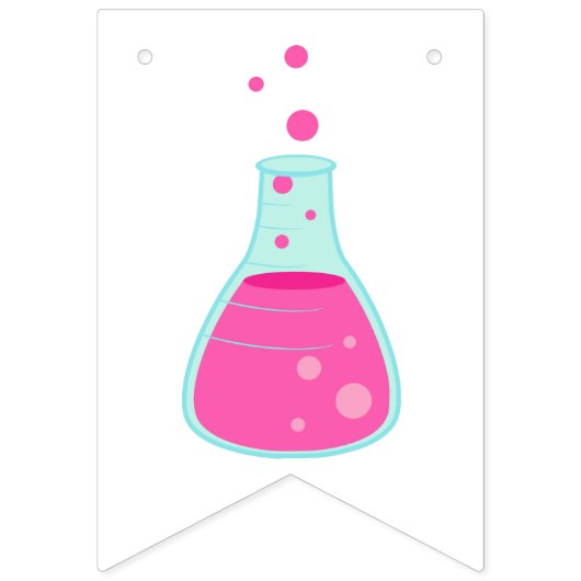 Girly Science Party Vlaggetjes (Eerste vlag)