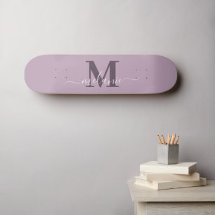 Girly Script Aangepaste naam Monogram Persoonlijk Skateboard