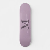 Girly Script Aangepaste naam Monogram Persoonlijk Skateboard (Voorkant)