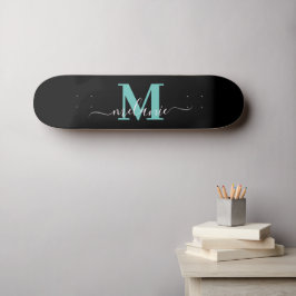 Girly Script Aangepaste naam Monogram Persoonlijk Skateboard