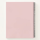 Girly Script Persoonlijk Kookboek Roze Recept Notitieboek (Achterkant)