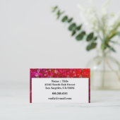 Girly Sequin Rhinestone Glitter Bling Professional Visitekaartje (Staand voorkant)