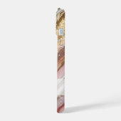 Girly Shimmering Pastel Glitter iPhone 15 Case (Linkerkant)