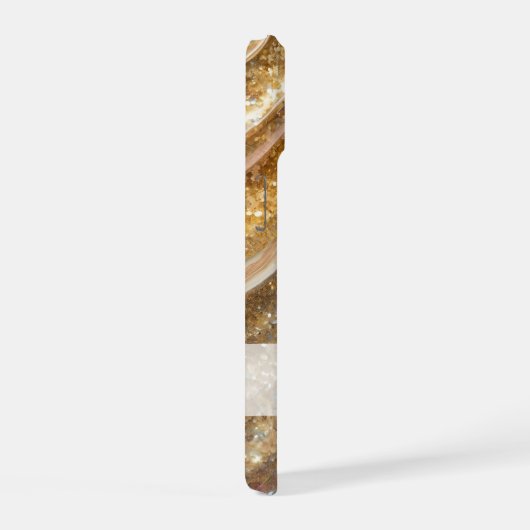 Girly Shimmering Pastel Glitter iPhone 15 Case (Rechterkant)