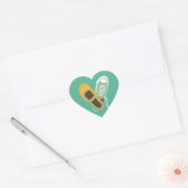 Girly Shoes & Sneakers Heart Wedding (Mint) Hart Sticker (Envelop)