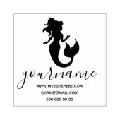 Girly Signature Mermaid Rubberstempel (Afrduk)