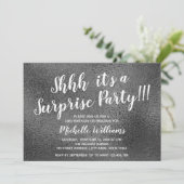 Girly Silver Glitter | Vertrouwelijke feestdag Kaart (Staand voorkant)