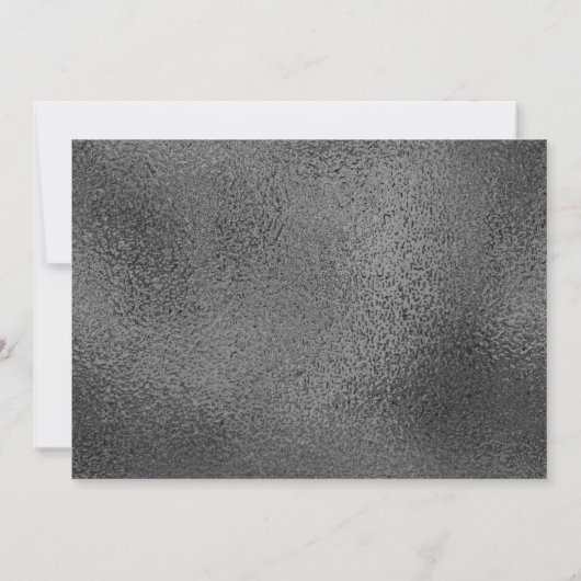 Girly Silver Glitter | Vertrouwelijke feestdag Kaart (Achterkant)