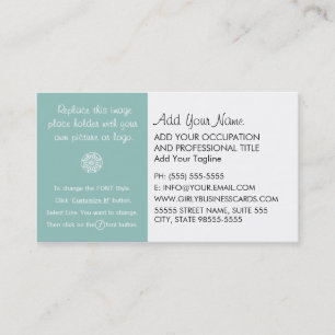 Girly Sjabloon Instructies Visitekaartje