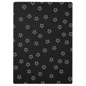 Girly Skull EMO Punk Monogram Initiaal Clip Board Klembord (Achterkant)
