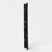 Girly Skull EMO Punk Rocker Monogram IPHONE 5 Hoes (Achterkant/links)