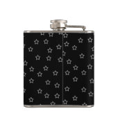 Girly Skull EMO Punk Rocker Monogram Whiskey Flask Heupfles (Achterkant)