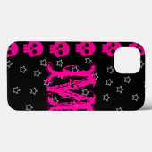 Girly Skull EMO Punk Rocker Roc Monogram IPAD Case (Achterkant (horizontaal))
