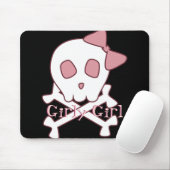 Girly Skull Mousepad Muismat (Met muis)