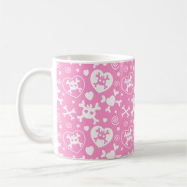 Girly Skull Pattern Koffiemok