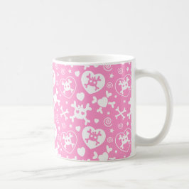 Girly Skull Pattern Koffiemok