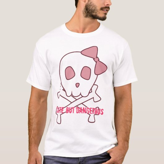 Girly Skull-Shirt T-shirt (Voorkant)
