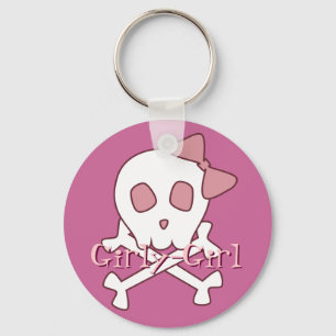 Girly Skull Sleutelhanger