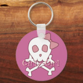 Girly Skull Sleutelhanger (Voorkant)