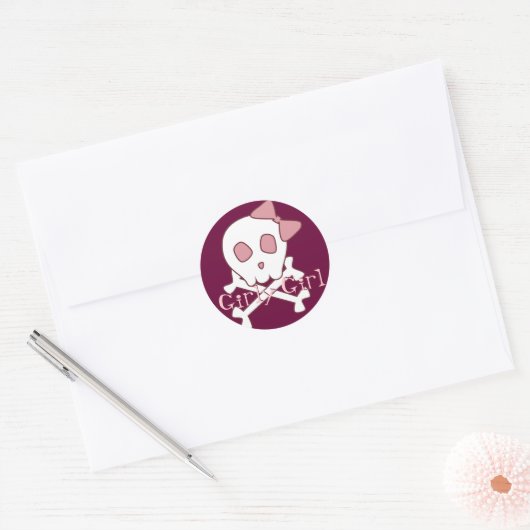 Girly Skull Stickers (Envelop)