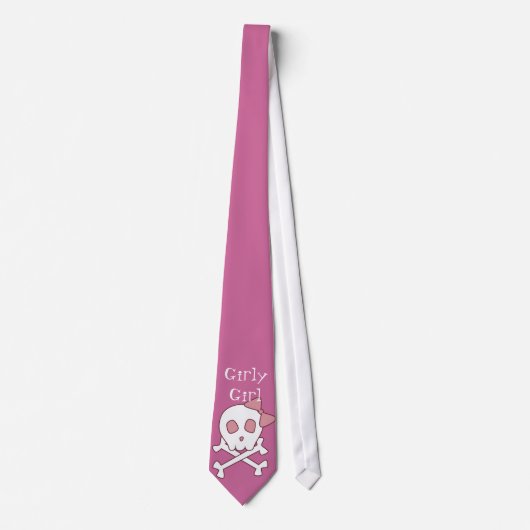 Girly Skull-Stropdas Stropdas (Voorkant)