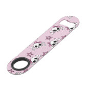 Girly Skulls Speed Flessenopener (Achterkant Gekanteld)