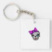 Girly Skully Sleutelhanger (voorkant)