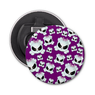 Girly Skullz Button Flesopener