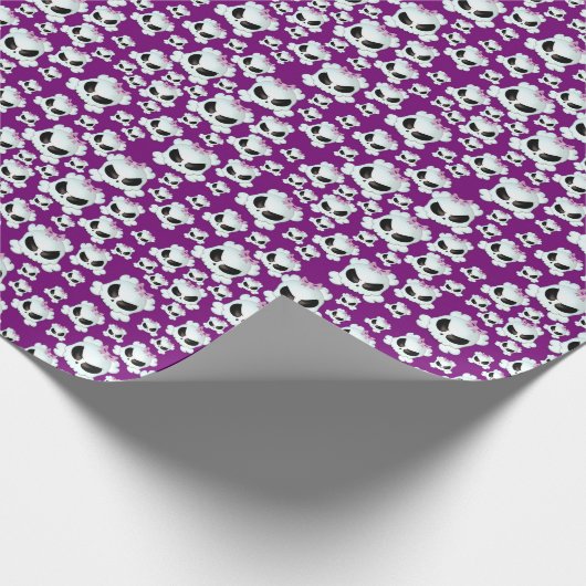Girly Skullz Cadeaupapier (Hoek)