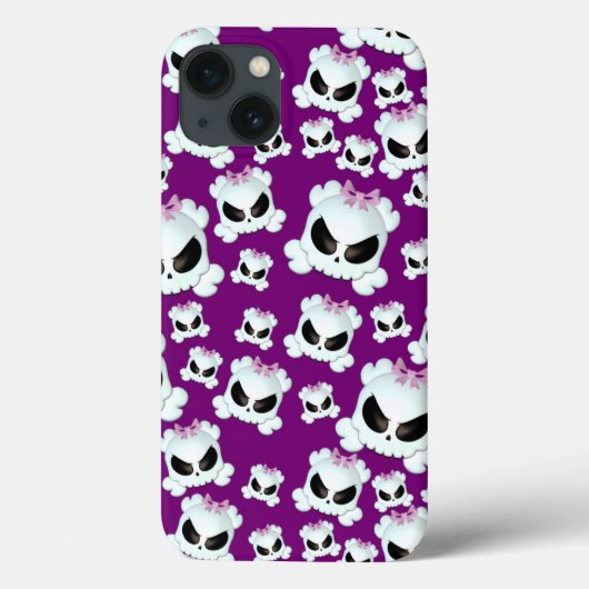 Girly Skullz Case-Mate iPhone Case (Achterkant)