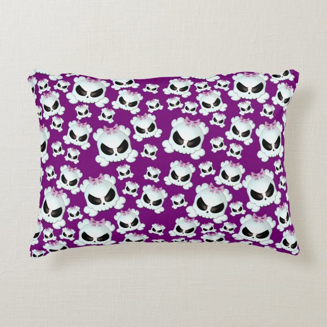 Girly Skullz Decoratief Kussen (Voorkant)