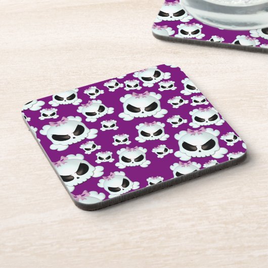 Girly Skullz Drankjes Onderzetter (Linkerzijde)