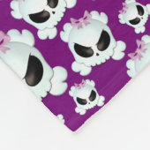 Girly Skullz Fleece Deken (Hoek)