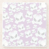 Girly Skullz Glazen Onderzetter (Achterkant)