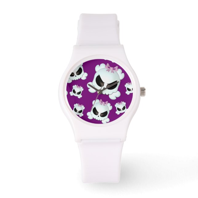 Girly Skullz Horloge (Voorkant)