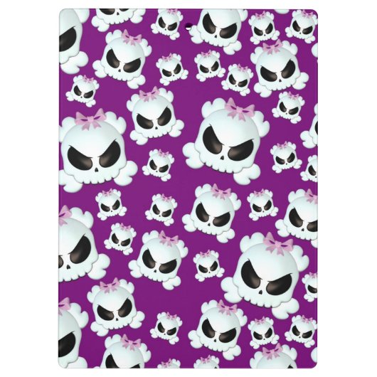 Girly Skullz Klembord (Achterkant)