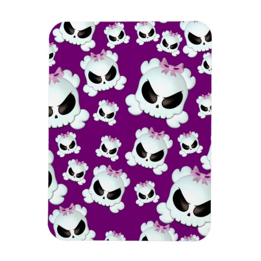 Girly Skullz Magneet (Verticaal)