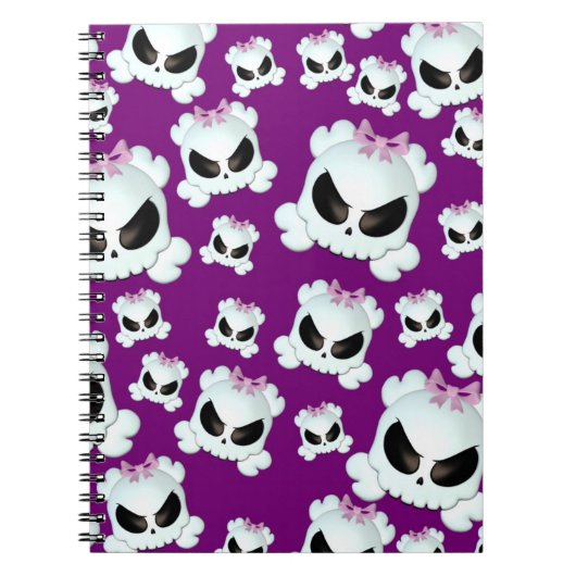 Girly Skullz Notitieboek (Voorkant)