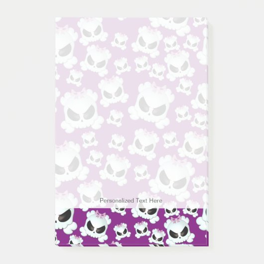 Girly Skullz Post-it® Notes (Voorkant)