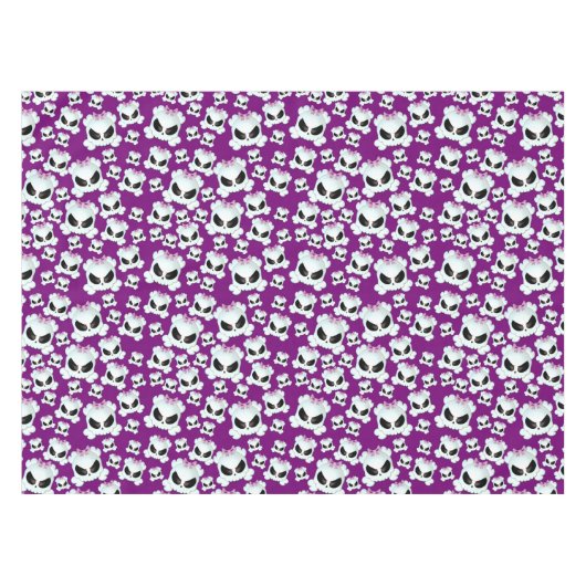 Girly Skullz Tafelkleed (Voorkant (Horizontaal))