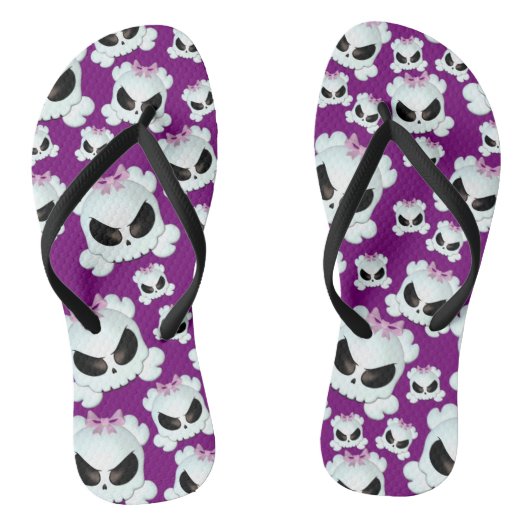 Girly Skullz Teenslippers (Voetbed)