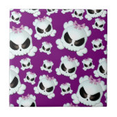 Girly Skullz Tegeltje (Voorkant)