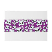 Girly Skullz Uitnodigingen Wikkel (Achterkant Voorbeeld)