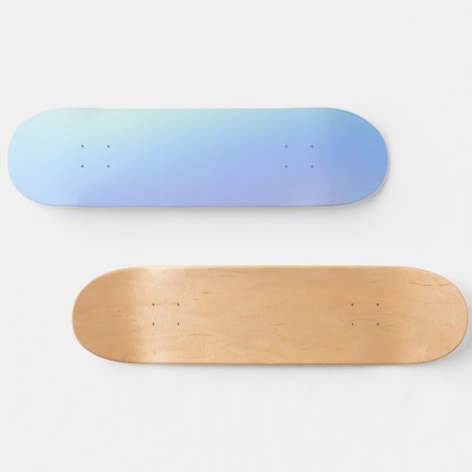 Girly Sky Blue Persoonlijk Skateboard (Horizontaal)
