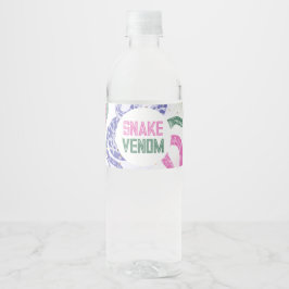 Girly Snake Water Fles Etiketten
