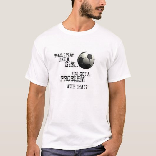 Girly Soccer T-shirt (Voorkant)