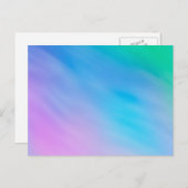 Girly Soft Rainbow Briefkaart (Voorkant / Achterkant)