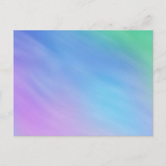 Girly Soft Rainbow Briefkaart (Voorkant)