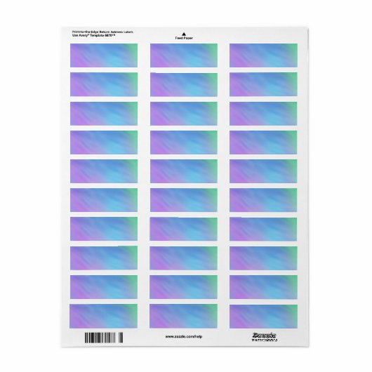 Girly Soft Rainbow Etiket (Full Sheet)